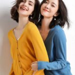 2024 Women Cardigans Long Sleeve Knitted Outerwear Solid Thin Spring Autumn Sweaters V-neck Knitwears Korean Fashion Cardigans
