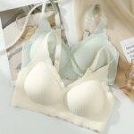 Seamless Underwear For Women With Small Breasts, Push-up Thin One-piece Fixed Cup, Comfortable And Anti-sagging, Wire-free Bra