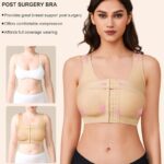 Women Front Button Post-Surgery Shaping Bra Shockproof Gathering Anti-sagging Underwear Compression Bra with Breast Support Band