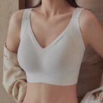 One-piece Markless Large Size Adjustment Women's Underwear Without Steel Rings And Side Breasts Anti-sagging Sports Bra