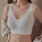 One-piece Markless Large Size Adjustment Women's Underwear Without Steel Rings And Side Breasts Anti-sagging Sports Bra