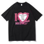 I Love My Girlfriend Coupon Tshirts ShortSleeve Summer Tee-shirt Cotton High Quality Women/Men T-shirts DIY Customized Printing