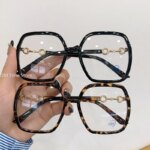 Myopia Glasses for Women and Men New Oversized Square Eyeglasses 0 To-4.0 Lentes Opticos Para Mujer Anti Blue Light Glasses