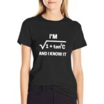 I'm sec c and I know it (math edition) T-Shirt vintage clothes Short sleeve tee oversized summer top Women clothes