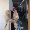 Knitted Sweaters For Men Solid Color White Man Clothes Coat Plain Jacket Cardigan X Korean 2024 Autumn Elegant Comfortable S A