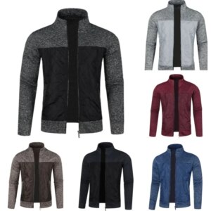 Autumn Winter Men's Cardigan Sweaters Man Slim Fit Knitwear Zip-Up Coats Jackets Knit Cardigan Casual Golf Wear Male Clothing