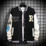 Y2k Men's Bomber Jacket Streetwear 2023 Hip Hop Vintage Letter Embroidery Patchwork Baseball Jacket Cotton College Coats Outwear