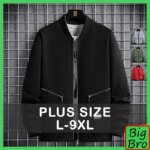 Plus Size Men Jacket 7XL 8XL 9XL Bomber Jacket Zipper Coat Man Autumn Winter Outerwear 점퍼 Chaquetas Hombre Jaqueta De Masculino