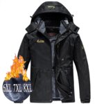 Men Thick Windproof Waterproof Jackets Men's Wool Liner Snow Ski Hooded Coats Male Parka Plus Size Winter Jacket