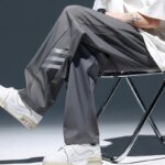2025 New Side Stripe Casual Pants Men Summer Thin Breathable Joggers Men Streetwear Harbor Style High-grade Sport Wide-leg Pants