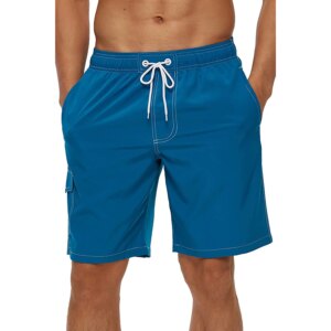 Men's Summer Beach Shorts Swimsuits Mesh Lined Swimwear Board Shorts Male Swimming Trunks Bathing Suit Sports Clothes