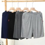 Homme Short Mens Jogging Casual Sweatpant Men size 6XL Breathable Home shorts Beach Solid Cotton Shorts Men Striped Panties