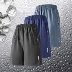 Men Quick Dry Gym Shorts Lightweight Comfortable Activewear with Elastic Waistband Breathable for Sports Multiple Color Options