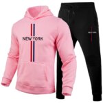 New Mens Tracksuit Printing Casual Hoodies Sweatshirts Sweatpants 2 Pcs Set Sports Jogging Mens Clothing 2025 Popular Streetwear