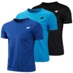 3 Pcs Men's T-shirt Printing Hot Sales Short Sleeve Jogging Casual Quick Drying Clothing Lightweight Men T-shirt Cool in Summer