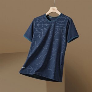 Quick Dry Sport T Shirt Men'S 2024 Short Sleeves Summer Casual Print Plus OverSize 3XL Top Tees GYM Tshirt Clothes