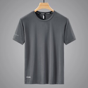 Quick Dry Sport T Shirt Men'S 2024 Short Sleeves Summer Casual White Plus OverSize 6XL 7XL 8XL 9XL Top Tees GYM Tshirt Clothes