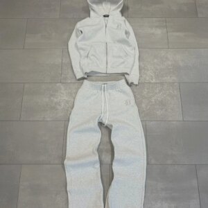 New embroidered retro pattern zipper hoodie Y2K men clothing Harajuku women clothing casual sweatpants couple suit tracksuit