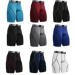 Men's Sports Fitness Shorts Gym Training Quick-Drying Compression Leggings Cycling Shorts Basketball Running Short Workout Tight