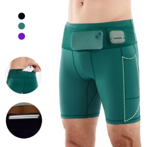 Mul-Pockets Compression Shorts 3.0 Men Marathon Running Shorts Quick Dry Exercise Training Jogging Cycling Fitness Tight Shorts -