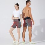Compression Shorts Gym Man Double Deck Sports Fitness Shorts Male Sportswear Women Yoga Workout Marathon Sporty Running Shorts