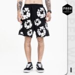 Superway Original Men's Shorts Foaming Full Printed Flower Streetwear Hip Hop Casual High Street Oversized Niche Japanese Shorts