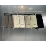 FW21 Classic Brand Men's Casual Shorts Double Lined Double Row Reflective Letter Logo Shorts Couple High Street Loose Shorts