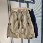 Summer Vintage Bermuda Cargo Shorts For Men Gym Multi-pocket Sports Short Pants Casual Breathable Y2K Streetwear Shorts