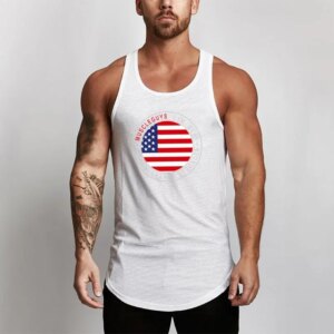 Muscleguys Brand Gym Clothing Summer Bodybuilding and Fitness Mens Tank Top Workout Vest Mesh Stringer Tanktop Undershirt