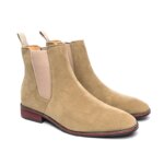New Chelsea Boots for Men Business Cow Suede Pointed Toe Slip-On Solid Men's Formal Boots Size 38-46 Vintage Mens Ankle Boots