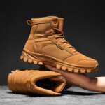 Large Size 47 Men's Hiking Boots High-end Mountain Boots Outdoor Trekking Tourism Shoe Wear-resistant Men Walking Hunting Tactic