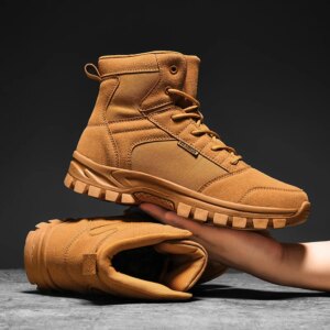 Large Size 47 Men's Hiking Boots High-end Mountain Boots Outdoor Trekking Tourism Shoe Wear-resistant Men Walking Hunting Tactic