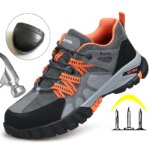 Safety Shoes For Men Outdoor hiking shoes Puncture-Proof Indestructible shoes breathable Work Boots Steel toe shoes Non-slip