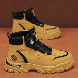 Boots Men Shoes Casual Cowboy Tactical Motorcycle Chelsea Ankle Work Leather Outdoor Designer Luxury Hiking Botas Hombre