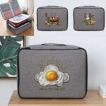 Handbag Men Business Storage Credentials Credit Card Briefcase New Anime Print Documents Organizer Travel File Lockbox Woman Bag