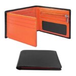 Minimalist  Men Wallet with Zipper Coin Pocket RFID Credit Card Holder