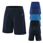 Men Summer Running Shorts Fitness Shorts Quick Dry Mens Gym Shorts Sport gyms Tennis Basketball SoccerShort Pants Back pocket