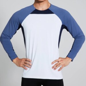 Men's Gym Running Quick Dry Long Sleeve Jogging Sports T-shirt Bodybuilding Crew Neck Swearshirt Athletic Undershirts
