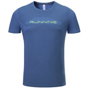 Men Casual T Shirt Sports Quick Drying Print Run Gym  Fashion Shorts Sleeve Loose Breathable Joggers Summer Mesh Man Outdoor Tee