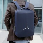 Mens LBackpack Waterproof Anti theft with USB Port Stylish Design Large Capacity Comfortable Straps Ideal for Work and Travel