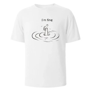 T'm Fine Print T-Shirt 100% Cotton Summer Tees For Men Women Oversize Casual Tops