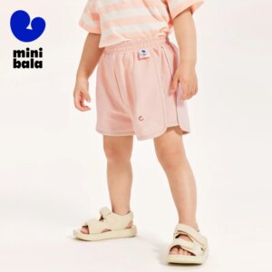 Mini Bala Long Pants Unisex Kids 2024 Summer Cotton Elastic Breathable Pants
