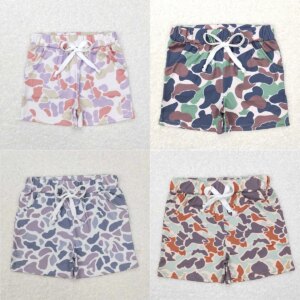 Wholesale Hot Sale RTS Kids Shorts For Baby Boys Girls Camouflage Pocket Shorts For Children Boutique Children's Clothing