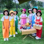 Kids Hip Hop Solid Overalls Girls Dungaree Children Candy Color Jumpsuit Romper Boys Streetwear Colorful Trousers School Uniform
