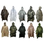 Portable Camouflage Waterproof Fabric Rain Protection Cape Woodland Adult Poncho Raincoat Cloak Travel Rainproof Motorcycle Man