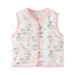 Baby Vest Autumn and Winter Quilted Baby Vest Pure Cotton Warm Newborn Clothes for Boys and Girls