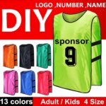 Wholesale Custom Sport Vest Adult Children Football Jerseys Team Group Training Bibs Breathable Vest Soccer Running Shirt
