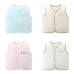 Wear Baby Vest, Small Vest, Quilted Warm Vest for Boys and Girls, Stylish Vest, Pure Cotton, Newborn Kidsren, Spring & Fall