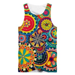 Vertigo Color Painting 3D Printed Men Tank Top Kids Summer Casual Sleeveless Shirts Hip Hop Street Oversized Vest Male Clothes