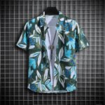 Children's blouse Summer Vacation Floral Print Shirt Kids Boy Hawaiian Short Sleeve New Cool Tops Casual Children Girl Clothes ﻿